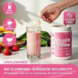 Multi Collagen Peptides Powder – Types I, II, III, V, X, Hydrolyzed Collagen for Women 99% Absorption Skin Hair Nails Joints