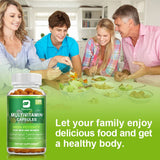 BEWORTHS Multivitamin Capsules with Vitamins & Minerals for Energy Brain Heart Skin Eye Health Immune Support for Women and Men