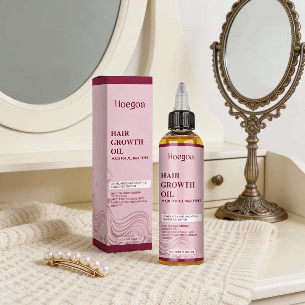 Hoegoa Ginger Rosemary Hair Growth Oil Deep Nourishment Improve Dryness Length Retention Intensive Repairing Hair Essential Oil