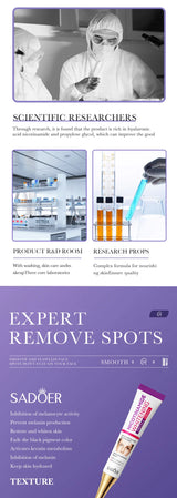 SADOER Nicotinamide Remove Melasma Dark Spot Whiten Freckle Cream Lighten Melanin Brightens Skin Tone Moisturize Face Skin Care