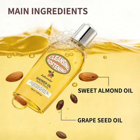 2-in-1 Bath Oil Body Cleaning Moisturizing Skin Dirt Remover Smooth Shower Gentle Cleanses Nourishes Oils For Bath Daily Care