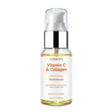 Facial Serum | Vitamin C & Collagen Infused Daily Skin Care Serum, Hydrating & Gentle Exfoliating Facial Treatment for All Skin