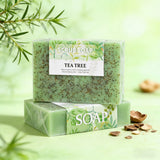 Tea Tree Soap for Face and Body, 100g of Tea Tree Soap Suitable for Daily Use, Suitable for Oily and Dry Skin