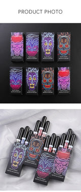 3pcs Glitter Lipstick Set Waterproof Sexy Blue Purple Black Lip Gloss Shiny Lip Tint Halloween Lip Makeup Tool Korean Cosmetics
