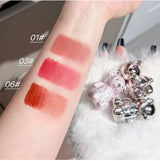 ART VALUE 7PCs Multipurpose Makeup Sets Include 3 Matte Lip Mud,1 Pressed Powder,1 Blush,1 Eyes Palette And Necklace Cosmetics