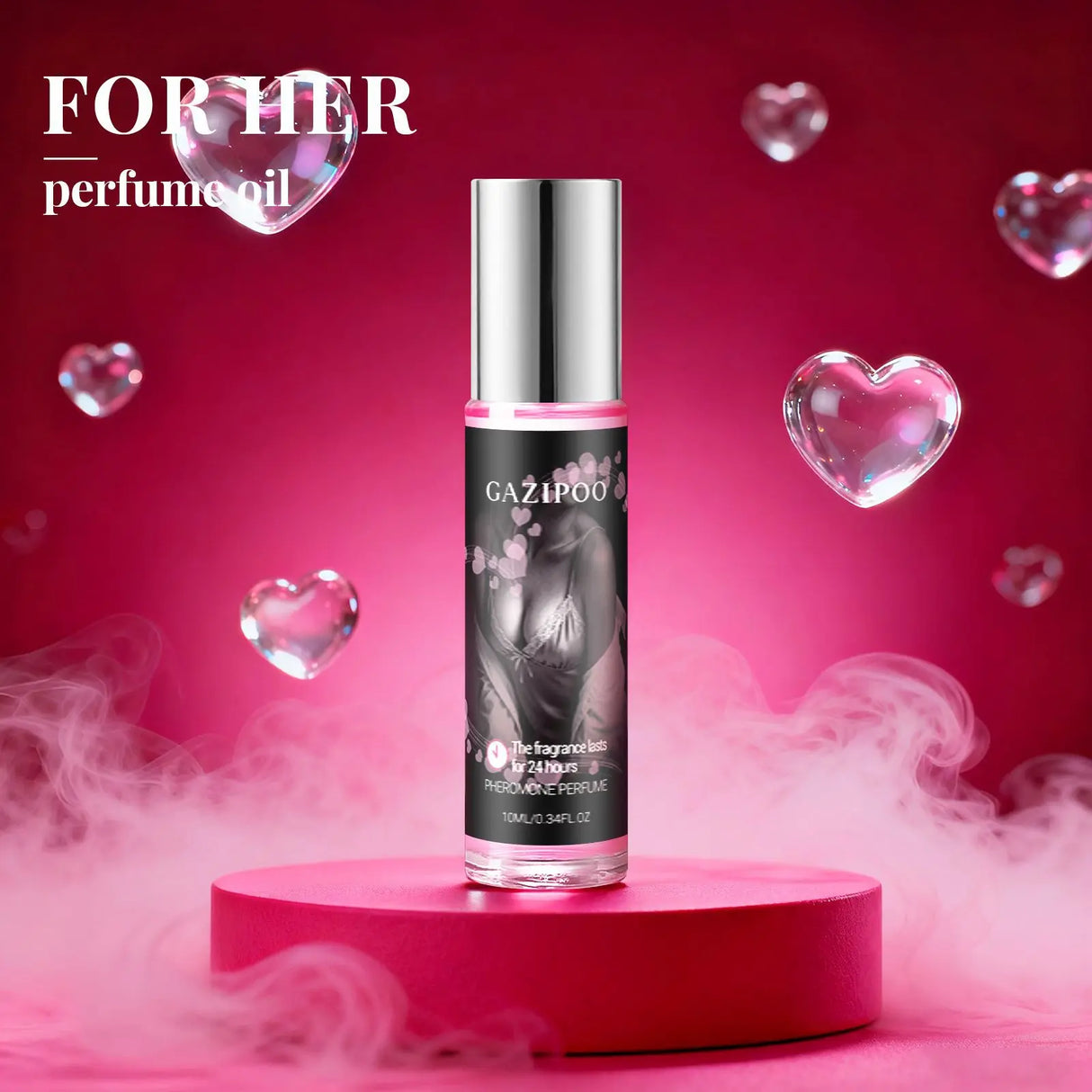 Pheromone Infused Perfume for Women, Natural Formula to Amplify Your Allure, Long Lasting Primal Attraction Scent for Dates