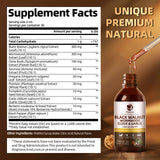 Lukaree 60ML Black Walnut Drop with Wormwood Clove & Garlic Support Digestion and Immune Health, Detoxify the Body Antioxidant