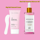 Hair Removal Care - 90ml Strawberry Hair Removal Aftercare Oil, 60g Hair Removal Cream, For Armpit Leg Arm Hair Growth Inhibitor