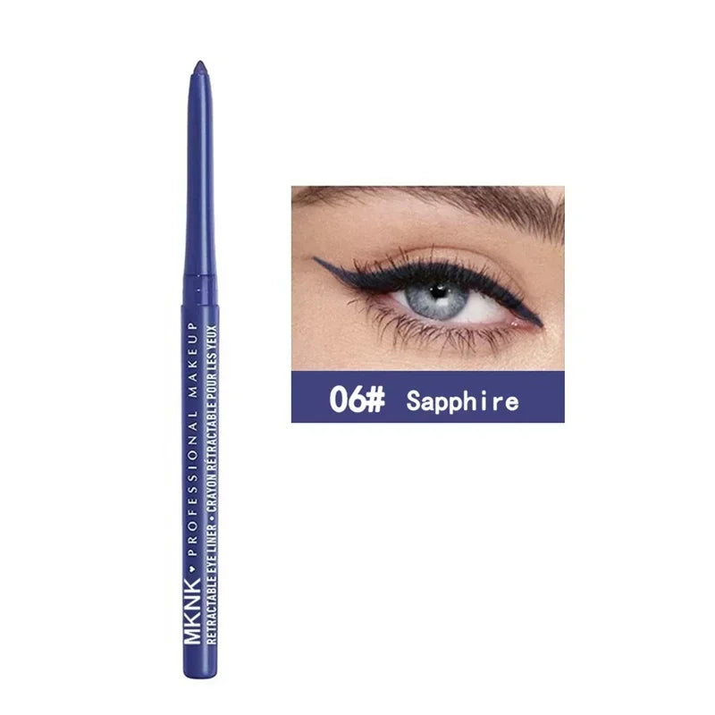 1Pc Waterproof Black Eyeliner Pencils Smudge-Proof Long-Lasting Eye Makeup Perfect For Fashion Look