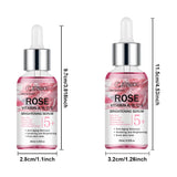 JUINHOU Natural Rose Vitamin ABCE Face Serum for Dull Uneven Skin Daily Hydrating Face Care Improve Skin Radiance Daily Skincare