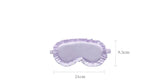 Silk Ruffle Sleep Eye Mask Soft Sleeping Eye Covers Multicolor Night Dream Blackout Eye Patches for Woman Man to Sleep Better