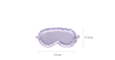 Silk Ruffle Sleep Eye Mask Soft Sleeping Eye Covers Multicolor Night Dream Blackout Eye Patches for Woman Man to Sleep Better