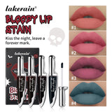 Lakerain Fake Bloody Lip Stain Gel-like Waterproof Spill-proof Long Lasting Matte Lip Tinting Halloween Party Lip Cosmetics