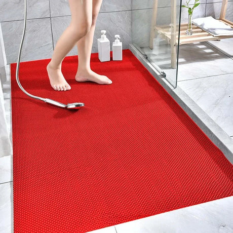 Waterproof Non Slip Floor Mats Plastic PVC Kitchen Bathroom Outdoor Pool Dirt Resistant Foot Mats Carpet For Home