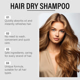 Dry Hair Shampoo Spray Oil Control Anti-Frizz Non-Greasy Volumizing Hair Deep Moisturizing Refreshing Hair Care Shampoo Spray