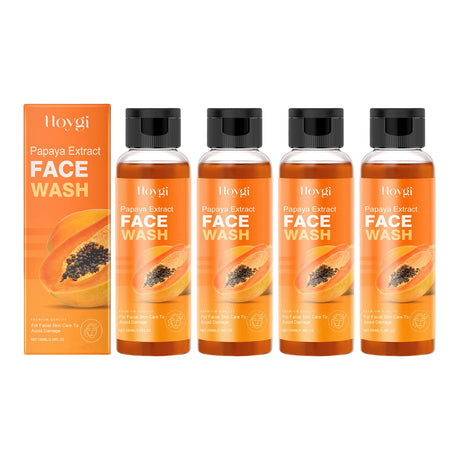 Hoygi Papaya Cleanser Gentle Exfoliating Hydrating Brightening Natural Enzyme Face Wash for Sensitive Skin All Types
