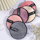 5Pcs Soft Skin Makeup Remover Polyester Facial Cleaning Tool Cosmetic Remover For Men And Women Beauty Tool