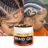 Styling Braiding Gel Wax Carbomer Long Lasting Strong Hold Pomade Anti-Frizz Smooth Hair Finishing Shaping Hair Edge Control