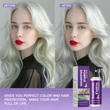 Purple Hair Dye Shampoo for Blonde to Cover Gray Non-irritating Hair Fading Yellow After Bleach Hair Shampoo Gray Hair Remedy