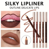 6pcs/Set Lip Liner Set & Long Lasting Matte Waterproof Lipstick Lipliner Lipstick Set Women Lips Makeup Cosmetics