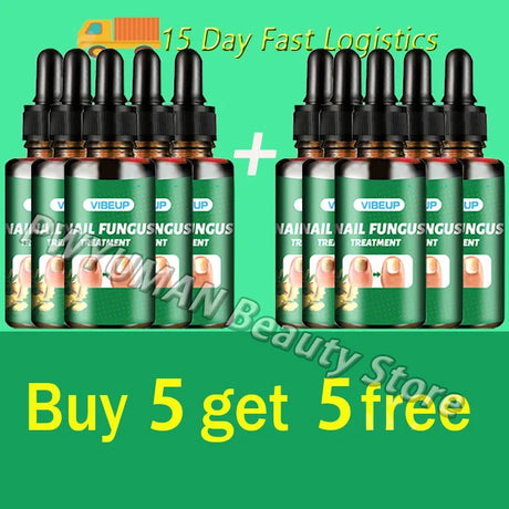7 Days Nail Fungus Treatment Serum Ginger Anti-infective Paronychia Onychomycosis Toe Foot Nail Fungal Repair Gel Hand Foot Care