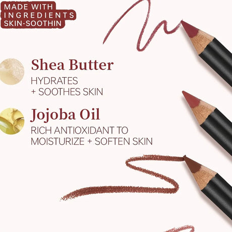 PUDAIER 6 Color Lip Liner, Waterproof Longwear Matte, Transfer-Proof No Smudge, Smooth Glide Lip Contour Pencils