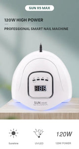 SUN X5 LED MAX Manicure Lamp 45 LEDs UV LED Nail Lamp For Nails Curing Nail Polish LED Nail Lamp Gel Dryer Lamps Nail Tools
