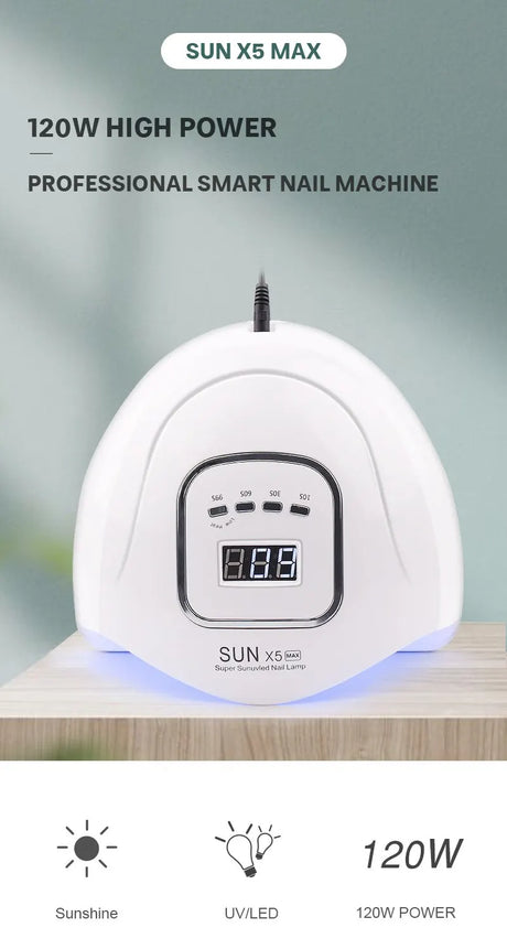 SUN X5 LED MAX Manicure Lamp 45 LEDs UV LED Nail Lamp For Nails Curing Nail Polish LED Nail Lamp Gel Dryer Lamps Nail Tools
