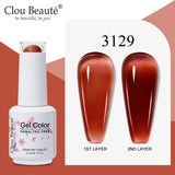 Clou Beaute Translucent Jelly Nude Pink Nail Gel Polish 15ml Vernis Semi Permanent Gel Colorful Varnish Nail Art Manicure Gel