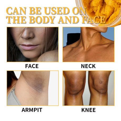 Turmeric Body Scrub - Cleanses Skin's Dead Cells, Leaving Skin Smooth And Soft. Skin Cleansing And Exfoliating Scrub.