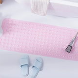 1Pc non-slip shower mat bathtub mat with drain holes and suction cups machine washable household bathroom shower carpet bathroom