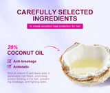 PURC Heat Protectant Spray Coconut Oil Frizz Control & Shine for All Hair Types Thermal Protection up to 470°F Hair Care