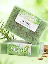 Tea Tree Soap for Face and Body, 100g of Tea Tree Soap Suitable for Daily Use, Suitable for Oily and Dry Skin