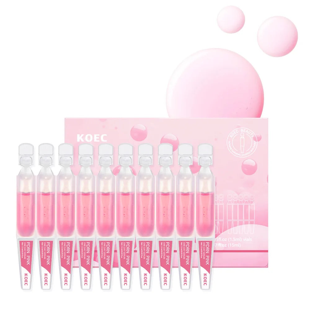 10pcs/Box PDRN Serum Moisturizing Repairs Brightens Reduces Sagging Skin Care Essence Benefits Anti Aging Facial Treatment
