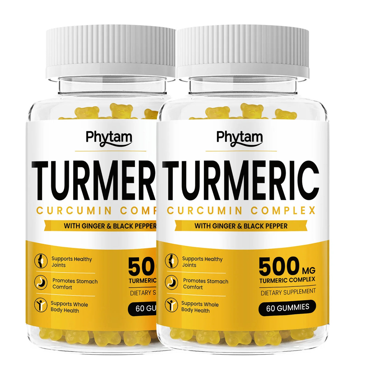 Turmeric Curcumin Gummies With Ginger And Black Pepper Supports Healthy Joint Wellness Cardiovascular Wellness And Overall Body Wellness Supplement
