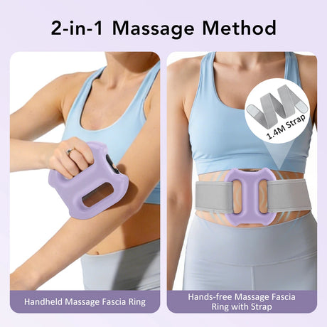 Electric Full-Body Fascia Ring Portable Vibration Fascia Massager Fat Burning Body Weight Loss Deep Tissue Muscle Relief & Relax