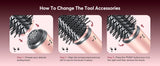 5 in 1 Air Wrap Hair Styler Frizz-Free Auto Wrap Curler, High-Speed Hair Dryer, Straightening & & Blow Dryer Brush for Styling