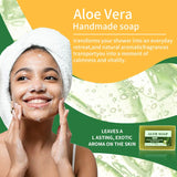 1/2/4/6Pcs Aloe Vera Whitening Soap, Remove Acne, Pimples, Skin Radiant, Improve Skin Luster, Vegan Bath Wash for All Skin Types