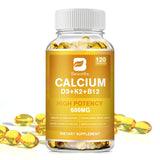 BEWORTHS 4in1 Vitamin D3 Calcium Capsules for Bone Strength Heart Health Immune Support Nerve and Muscle Function Health