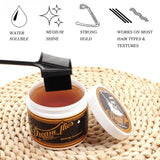Man Retro Styling Pomade Gel Long-Lasting Moisturizing Hair Wax Pomade For Fluffy Hair Toupee Caramel Hair Oil Barbershop Tools