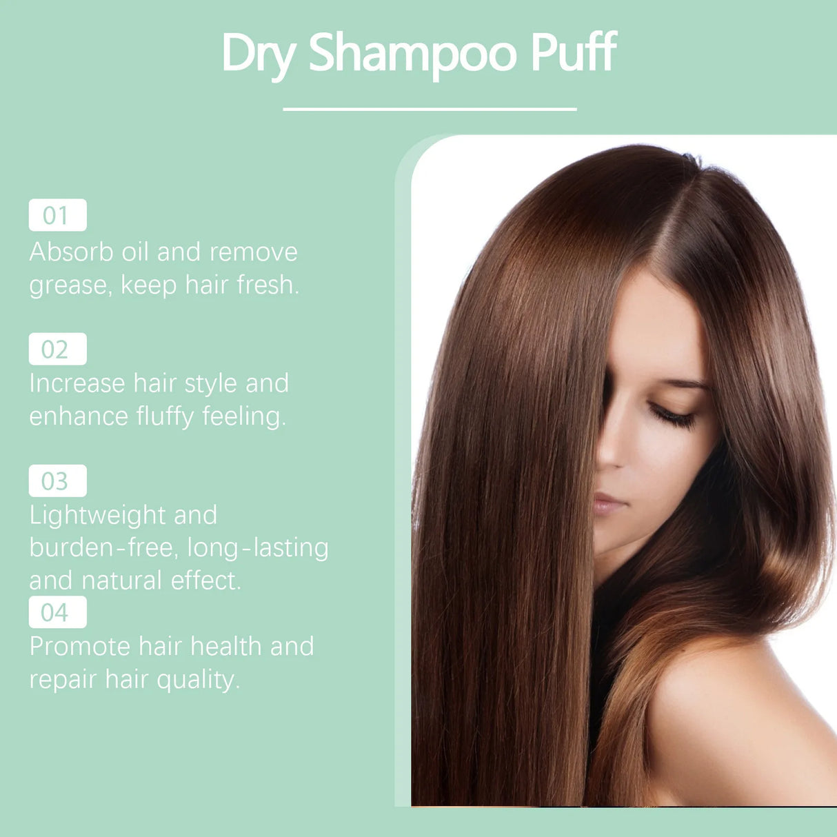 Matte Dry Shampoo Puff Instant Oil Control Lift Root Fluffy Hair Refresh Scalp Portable Matte Finish Hair Care Dry Hair Powder