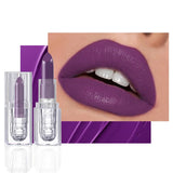 Purple Colors Velvet Matte Lip Mud Liquid Lipstick Waterproof Nude Lip Gloss  Sexy Women Lip Glaze Cosmetic
