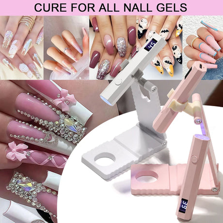 Convenient Handheld Nail Dryer Lamp UV/LED Nail Curing All Gel Polish Nail Art Tool USB Rechargeabl Quick Dry Nail Lamp