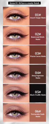 ART VALUE Creamy Texture Matte Eyeliner Pencil Easy Coloring Sweat Proof Eyeshadow Pencil Long Lasting Shimmer Eyeliner Makeup