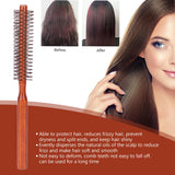 Round Styling Hair Brush Curling Roller Hairbrush Small Wood Brush Unisex for Blow Drying Home Use Curling Brush
