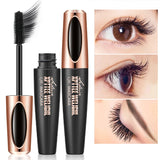 Black 4D Fiber Mascara Thick Lengthening Volumizing Waterproof Sweatproof Long Lasting Eyelash Extension Eye Makeup Cosmetics