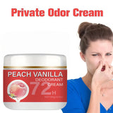 Peach Deodorant Underarm Cream - 72-Hour Long-Lasting Freshness, Floral Fragrance, Long-Lasting Odor Control - Gentle on Skin, Powerful Anti-Sweat