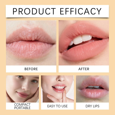 Sun Protective Lip Balm SPF50+ Hydrating Lip Sunblock Fade Lip Lines Nourishing Moisturizing Brighten with Kojic Acid Ceramide