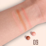 Long Lasting Roll-on Blush Shimmer Matte Finish with Brush 3D Glossy Texture for Daily Makeup Rich in Texture