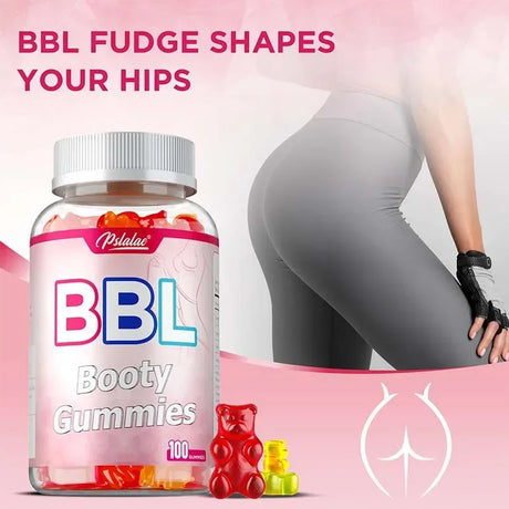 BBL Gummies for Bigger Butt Growth - Shape Female Body, Tighten Buttocks, Prevent Sagging and Collapse, Increase Sexy Buttocks